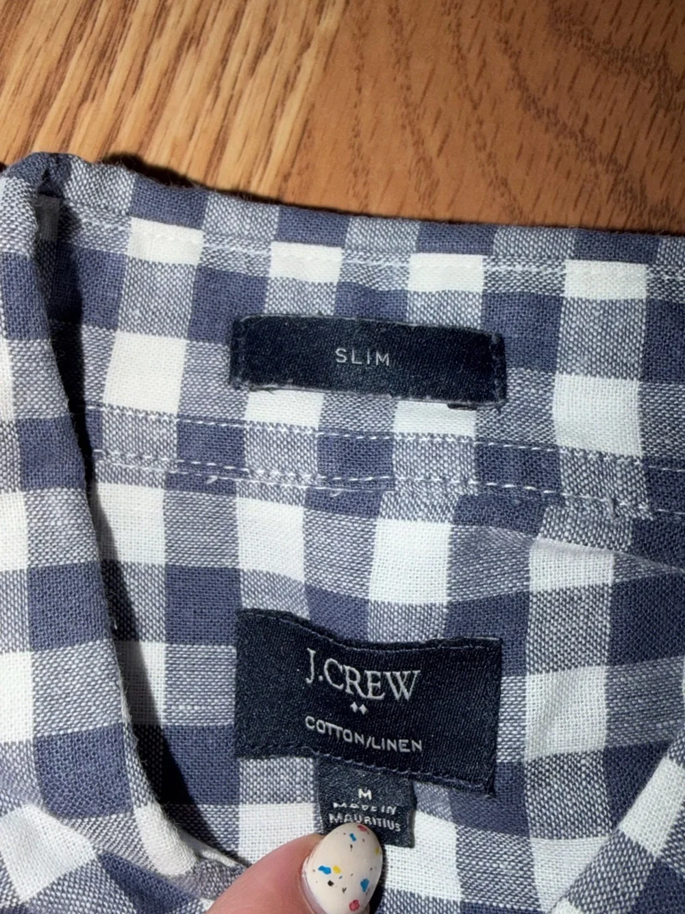 J. Crew Men’s Slim Cotton/Linen Button Down